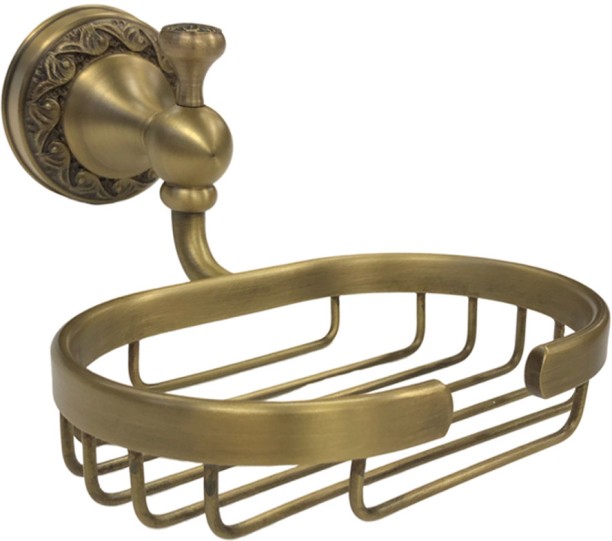 Trendy Taps Brass Floral Dish Health & Beauty - Bath Care & Fragrances Wall Mountable Soap Case For  Adults