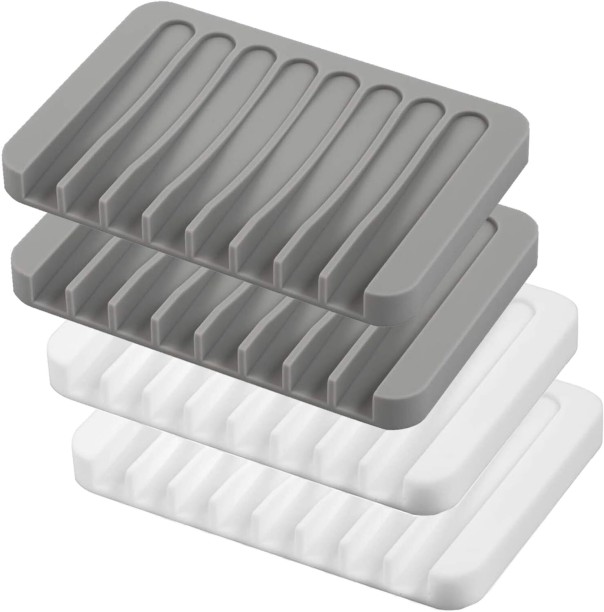 ta01-759-1 4 Pcs Silicone Waterfall Drainer Soap Holder Baby Care & Toys - Bath Care, Diapering & Potty, Health & Beauty - Bath Care & Fragrances, Household - Housekeeping & Laundry Soap Case For  Adults