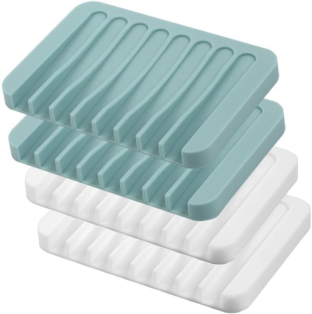 ta01-759-1 4 Pcs Silicone Waterfall Drainer Soap Holder Baby Care & Toys - Bath Care, Diapering & Potty, Health & Beauty - Bath Care & Fragrances, Household - Housekeeping & Laundry Soap Case For  Adults