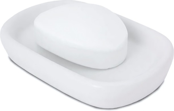 Bath Set Dolomite White, 3 Pieces Health & Beauty - Bath Care & Fragrances Soap Case For  Adults