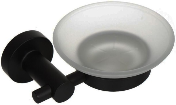 Fortis Stainless Steel and Glass Soap Dish Health & Beauty - Bath Care & Fragrances Wall Mountable Soap Case For  Adults