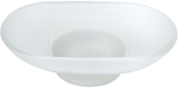 HomewareOnline Glass Soap Dish Oval Replacement - Frosted Health & Beauty - Bath Care & Fragrances Soap Case For  Adults