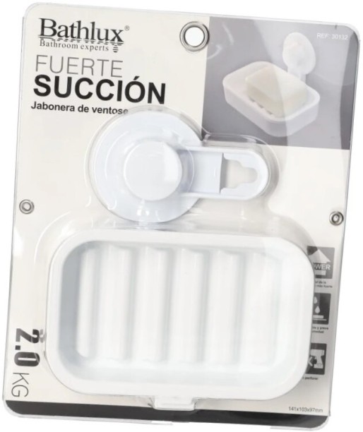 Bathlux Soap Holder With Suction Cup Household - Housekeeping & Laundry Wall Mountable Soap Case For  Adults