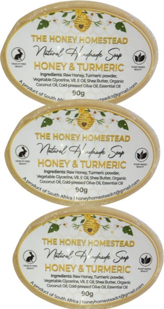 THE HONEY HOMESTEAD Honey and Turmeric Soap Blend Honey, Turmeric, Essential oil
