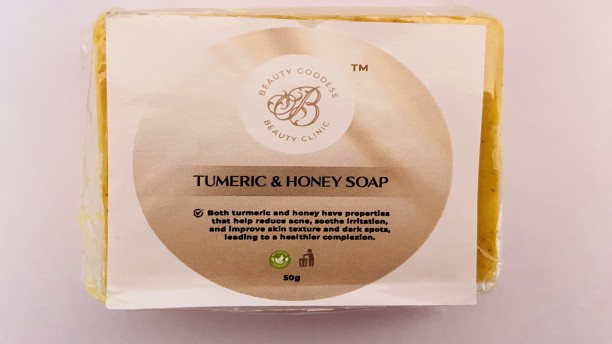 beauty goddess tumeric & honey soap neutral
