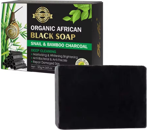 LONDZ Snail and Bamboo Charcoal Black Soap-100g NA