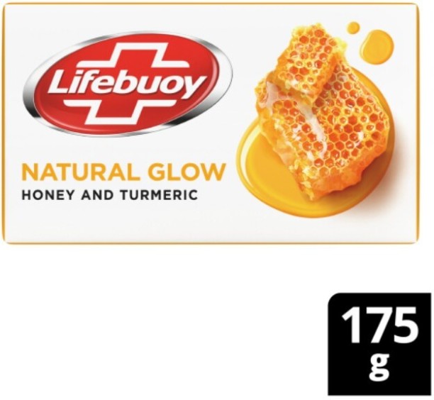 Lifebouy 6x Natural Glow Honey And Turmeric Hygiene Bar Soap Rich honey scent, lightly accented with turmeric