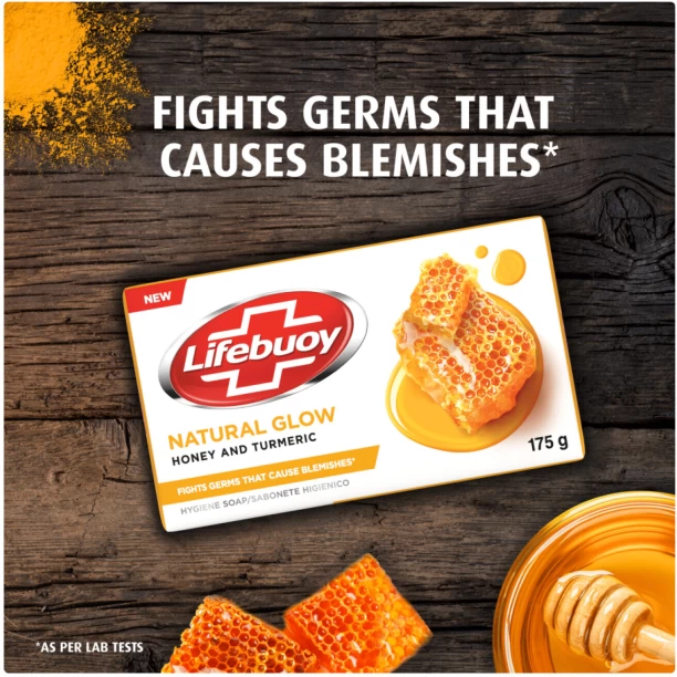 Lifebuoy Even Tone Honey & Turmeric Hygiene Bar Soap NA