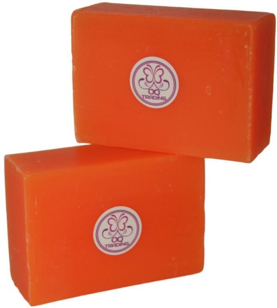 OQ Trading Kojic Acid 2 x 120g Soap Bars with Foam Pouches Citrus