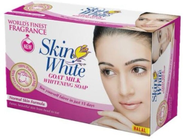 SKIN WHITE GOAT MILK WHITENING SOAP SKIN WHITE
