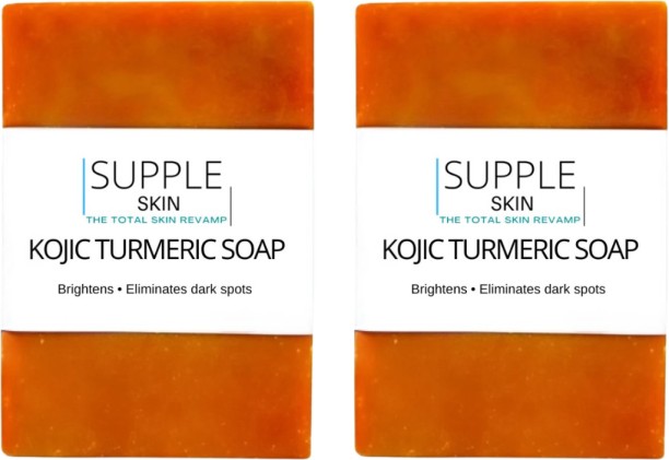 Supple Skin Kojic Turmeric Soap Bar for Brightening & Eliminating Dark Spots Lemon essential oil