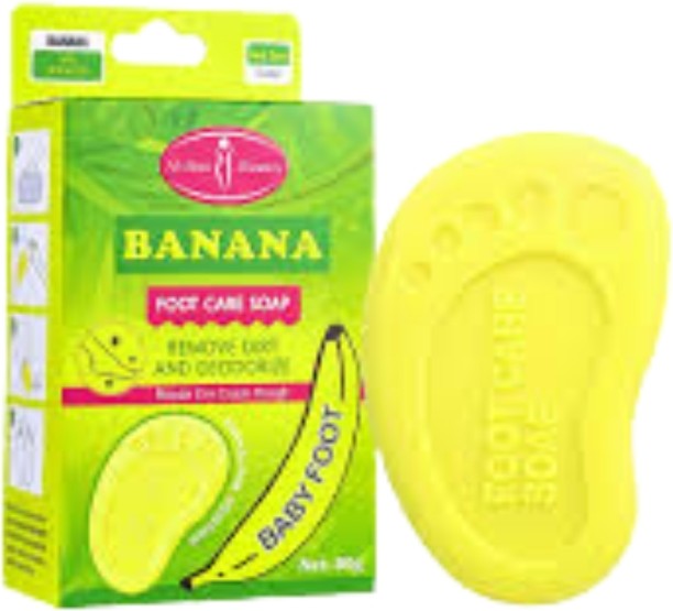 Aichun 5-Piece Beauty Banana & Milk Foot Care Soap Natural Banana and Milk