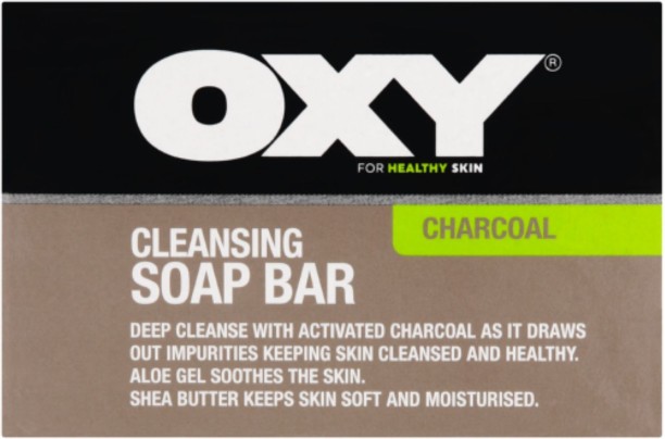 Oxy Cleansing Bar Charcoal 75g Fragrance Free