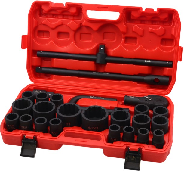 AIYI 26 Piece 3/4" & 1" Drive Impact Socket Set CR-MO AY017-072 Socket Set