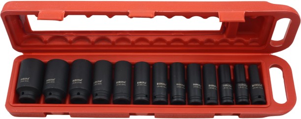 Bebona AY001-632 13-Piece 1/2 Inch Impact Socket Set - Sizes 10–32mm, Socket Set