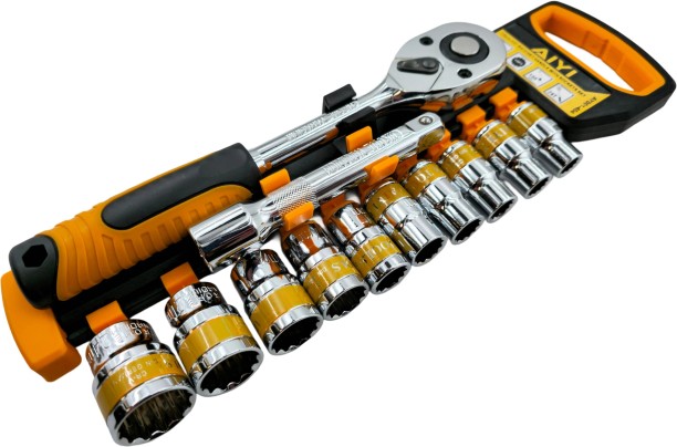 AIYI 12PT 1/2” Drive Socket Set with Ratchet AY001-404 Socket Set