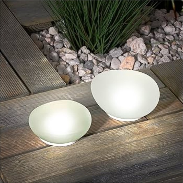 Generic Cobblestone Solar Light Set