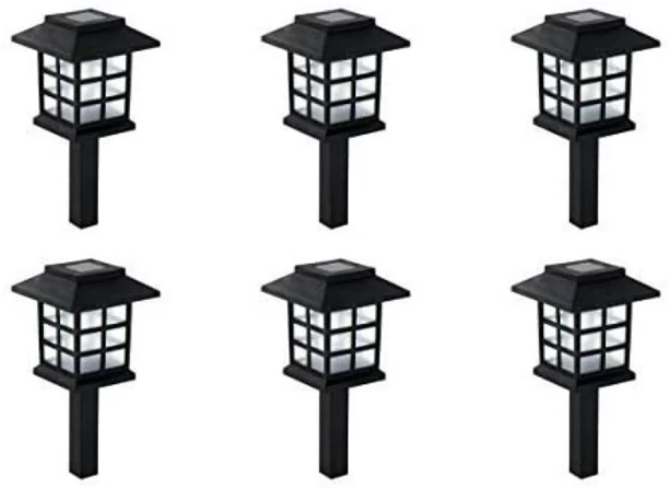 HappyDeals Pack of 6 Garden Solar Lantern Solar Light Set