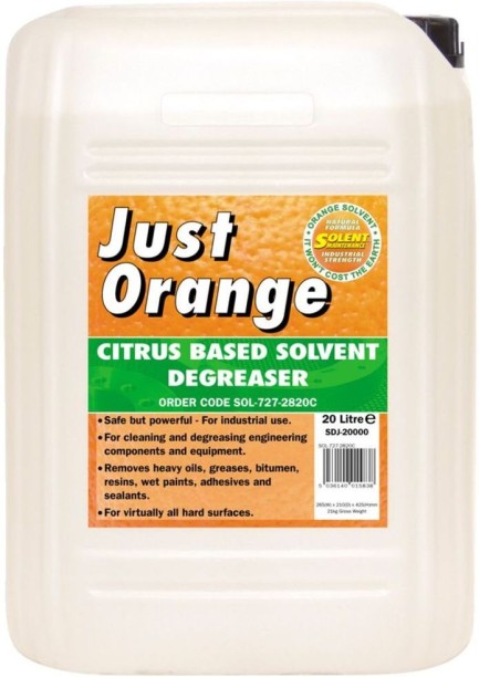 Solent Just Orange Citrus Solvent Degreaser Acetone