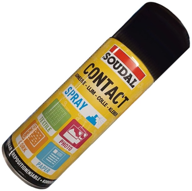 SOUDAL Contact Adhesive Spray 2 In 1 Transparent Ethyl Acetate
