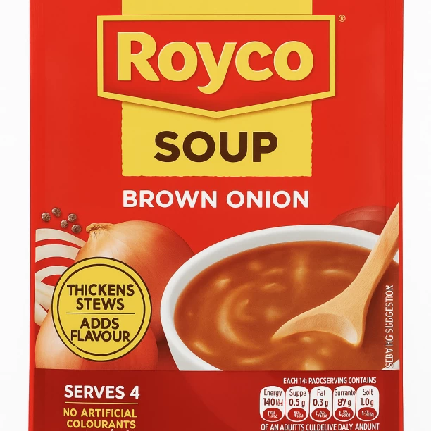 ROYCO Brown Onion Soup 450g Box – Multipack Display Edition