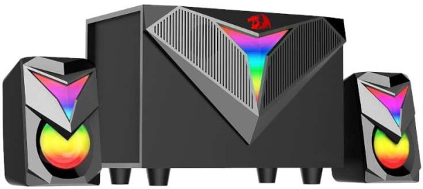 REDRAGON 2.1 Satellite Speaker TOCCATA RGB 11W Gaming Speaker – Black Gaming Speaker 2.1