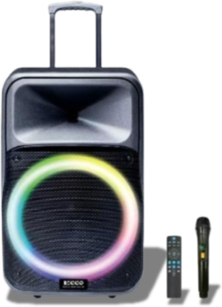 ecco MVJ832 15" Portable Karaoke Trolley Speaker Bluetooth Home Audio Speaker Stereo