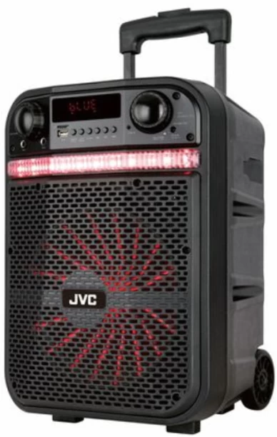 JVC 10" Bluetooth Trolley Speaker Bluetooth Home Audio Speaker 5 Way Speaker