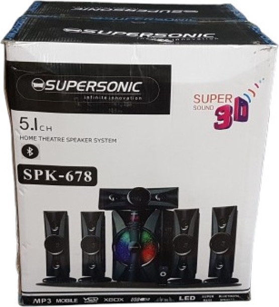 Supersonic Supersonic 5.1 Speaker System Bluetooth Home Audio Speaker 5.1