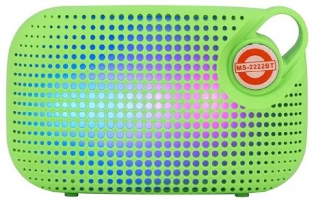 SUPER E Bluetooth Speaker With 5 Mode LED Light MS-2222BT Bluetooth Portable Speaker 5.1