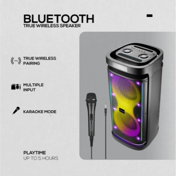 Volkano Paramount Dual 8 Bluetooth Speaker Bluetooth Party Speaker Stereo