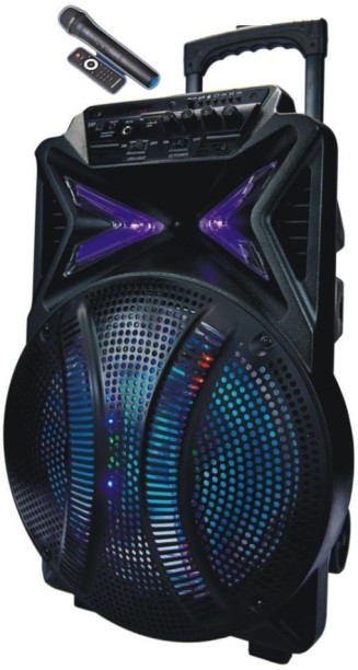 Supersonic Supersonic 15" Portable Karaoke Speaker Trolley Soundcraft NavigatorSX-115D Bluetooth Party Speaker Stereo