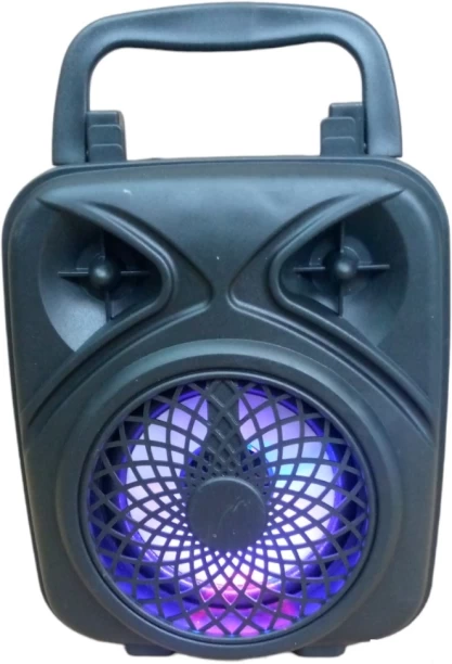 SUPER E Bluetooth Speaker With USB, Micro SD Slot + Aux & FM Radio 3″ Bluetooth Smart Speaker 5.0