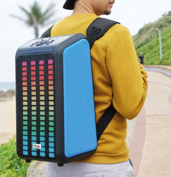 Shox Swagger Backtrax Wearable Backpack Bluetooth Speaker Bluetooth Party Speaker 2.1