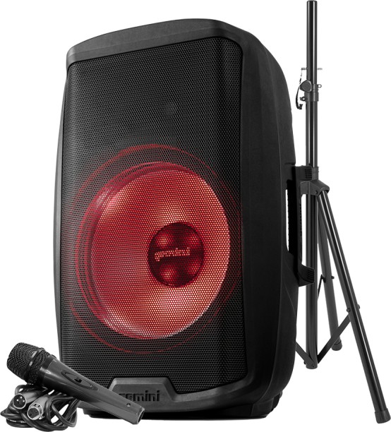 Gemini AS 2115BT LT PK 500W with Speaker Stand & Wired Microphone Bluetooth Party Speaker 2.0