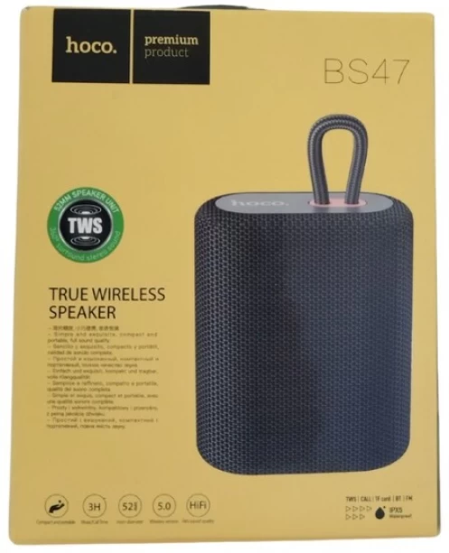 Hoco BS47 True Wireless Waterproof Speaker Bluetooth Party Speaker 5.0