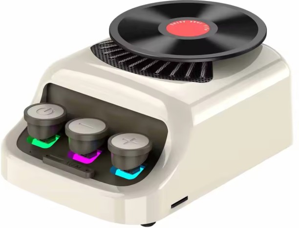 Happyfun Mini Vintage Bluetooth Speaker White Noise Sleep Aid Music Box Bluetooth Portable Speaker 2.0