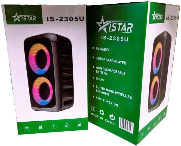 iSTAR Rechargeable Wireless Bluetooth Super Bass Speaker Bluetooth Portable Speaker 5.0