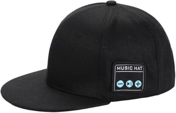 Bloo Bluetooth Baseball Cap with Dual Speakers, Light Grey for Sports Bluetooth Portable Speaker 1 Way Speaker