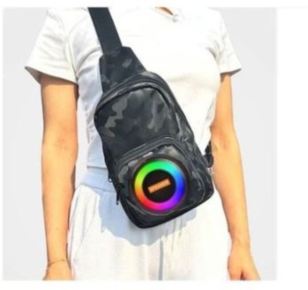 top sale trader Prime Mart Sling Bag With Built-in RGB Bluetooth Speaker Bluetooth Portable Speaker 3.1