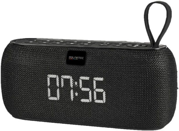 Polaroid Polartec Digital Alarm Clock Bluetooth Smart Speaker 2.0