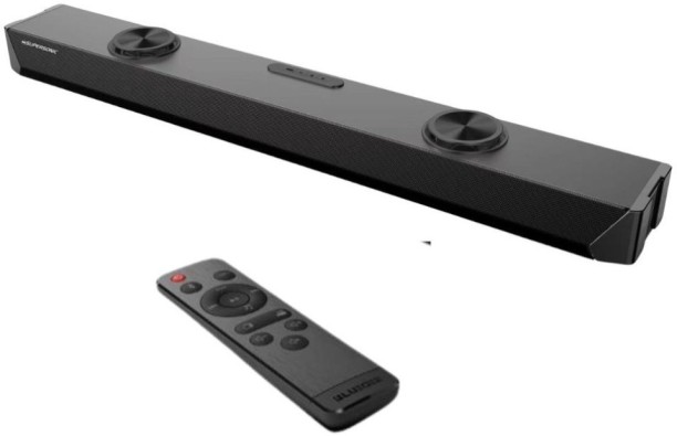 Supersonic 2.2 120W TitanXSeries Soundbar Dual Built-In Deep Bass Subwoofer Bluetooth Soundbar 2.2