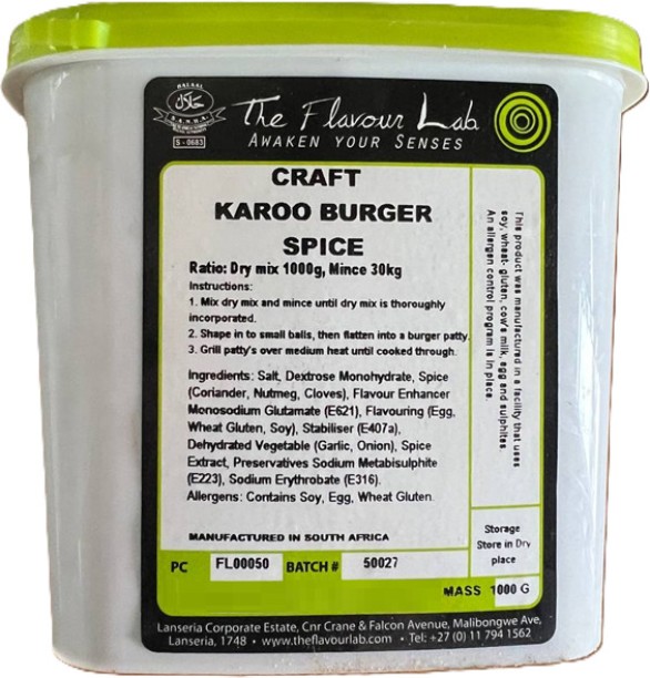 The Flavour Lab Burger Spice - Karoo Burger (Restaurant/ Catering Grade)