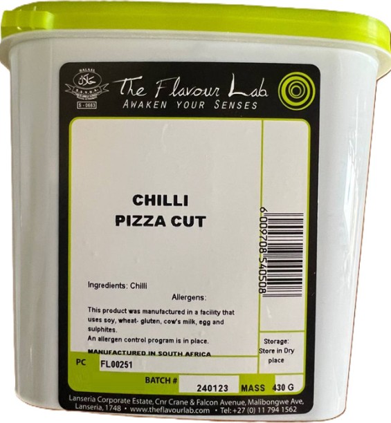 The Flavour Lab Chili Flakes - Dried, Pizza Cut