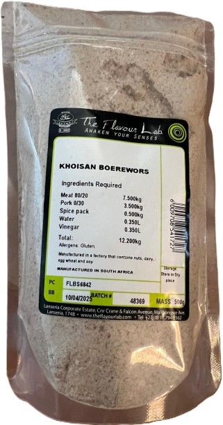The Flavour Lab Khoisan Boerwors Mix (Restaurant/ Catering Grade)