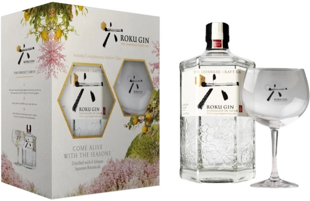 Roku Japanese Gin Gift Pack New Western Dry Gin