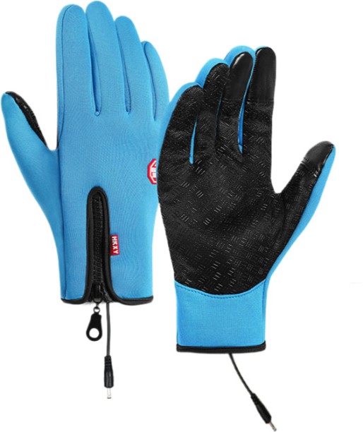 OLOEY USB Heated Gloves for Men and Women Winter Windproof and Waterproof Cycling Gloves Riding Gloves