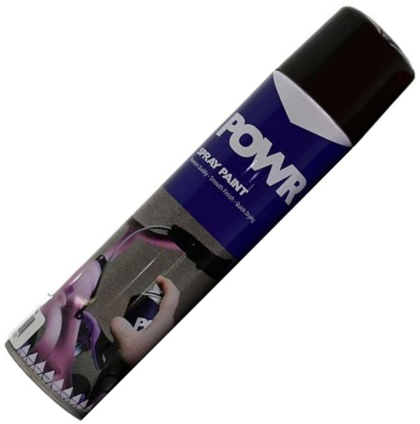 POWR Heat Resistant Spray Paint Black 300ml Matte Flammable Spray Paints