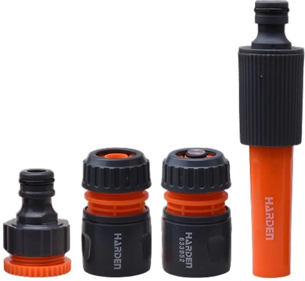 HARDEN 4 Piece Spray Nozzle Set Car wash, plant irrigation, cleaning, gardening, pet showering, decontamination