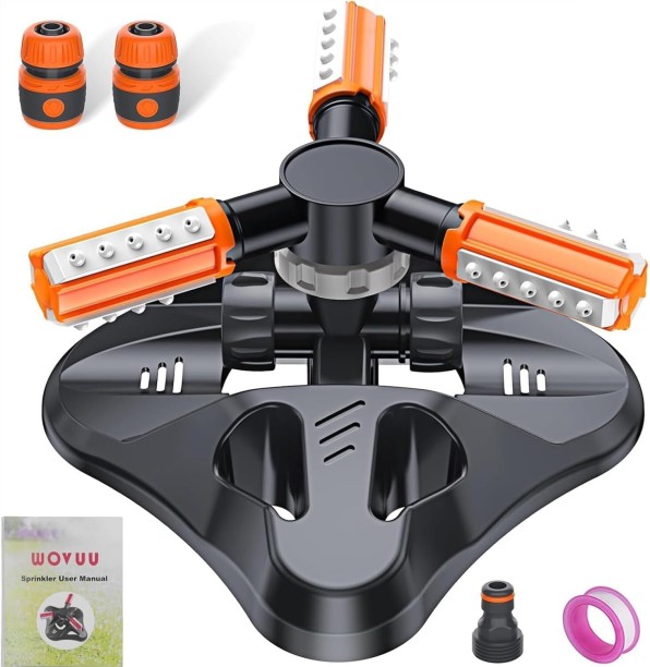 Loznron Garden Sprinkler,Upgrade Lawn Sprinklers Automatic 360 Degree Rotating Irrigation Grass Water Sprayer System Garden